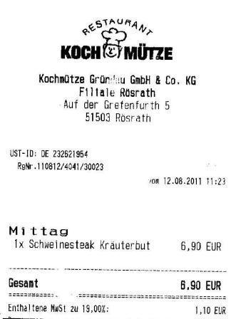 sluv Höffner Kochmütze Restaurant
